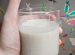 Hình của món Sữa hạnh nhân + Ý dĩ🥛🥛🥃🥃🧉🧉.