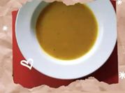 Una foto de crema de zanahoria sin leche