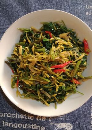 Foto resep Kangkung Tumis Bunga Pepaya