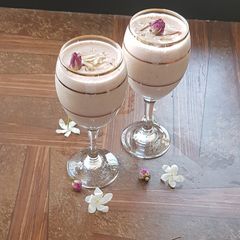A picture of Rose Almond Lassi.