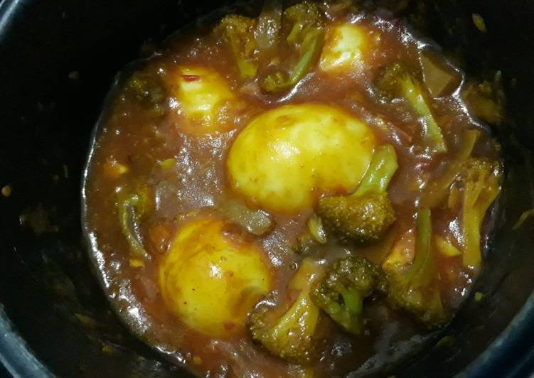 Resep Brokoli telur rebus saus kental yang Menggugah Selera