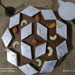 A picture of Kaju katli.