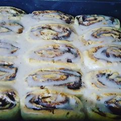 A picture of Cinnamon rolls.