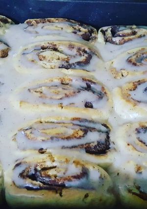 A picture of Cinnamon rolls.