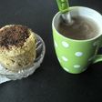 Mini bizcochuelo en taza bajo en calorías
