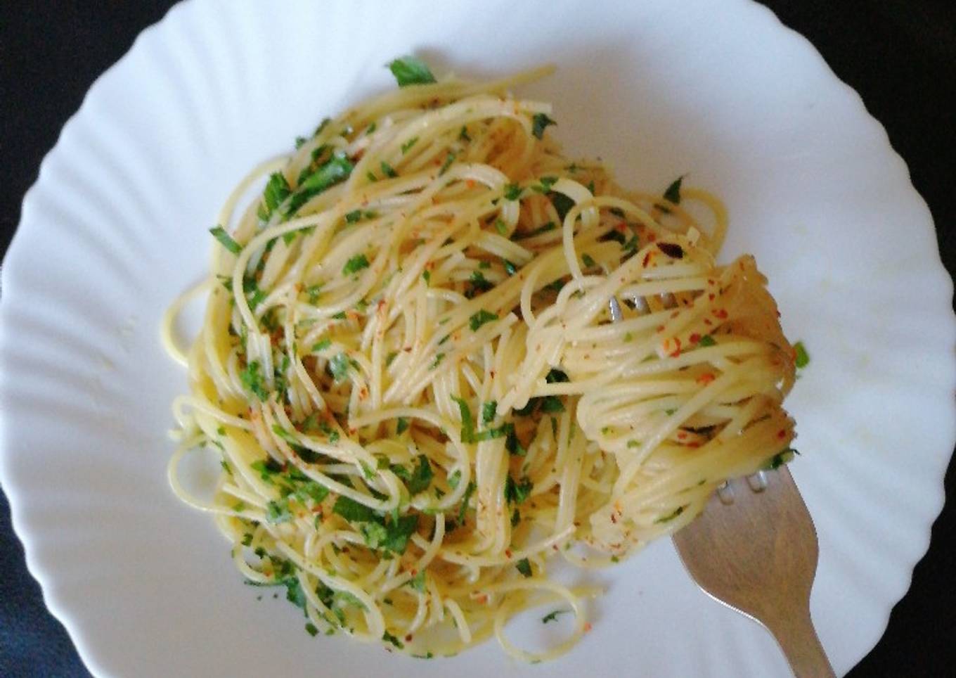 Spaghetti Aglio olio peperoncino