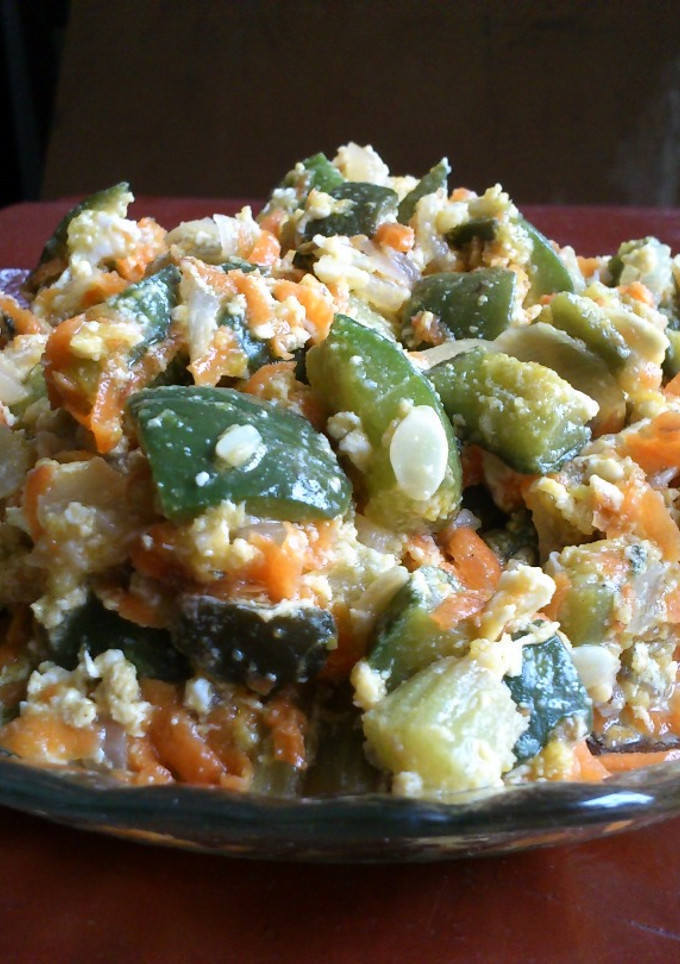 Una foto de Revuelto de verduras
