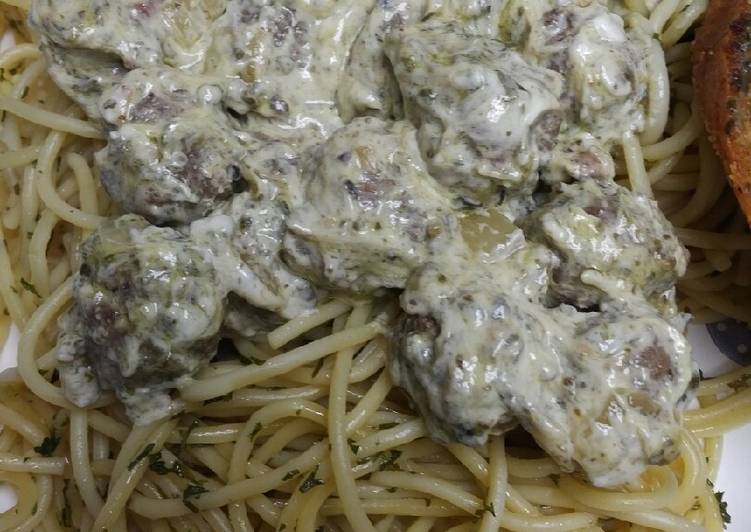 My Kids Love Emerald Spaghetti and Meatballs