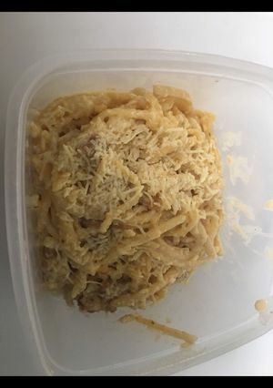 Una foto de Espaguetis a la carbonara