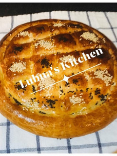 A picture of Sheermal bread:Persian Naan Bread:.