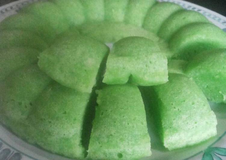 Cara Gampang Membuat Brownies pandan kukus gak pake ribet, Lezat Sekali
