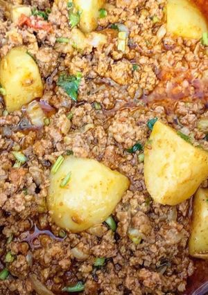 A picture of Pakistani restaurant style Keema.