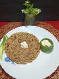 Winter Special Veggies Arrowroot Paratha With White Butter
