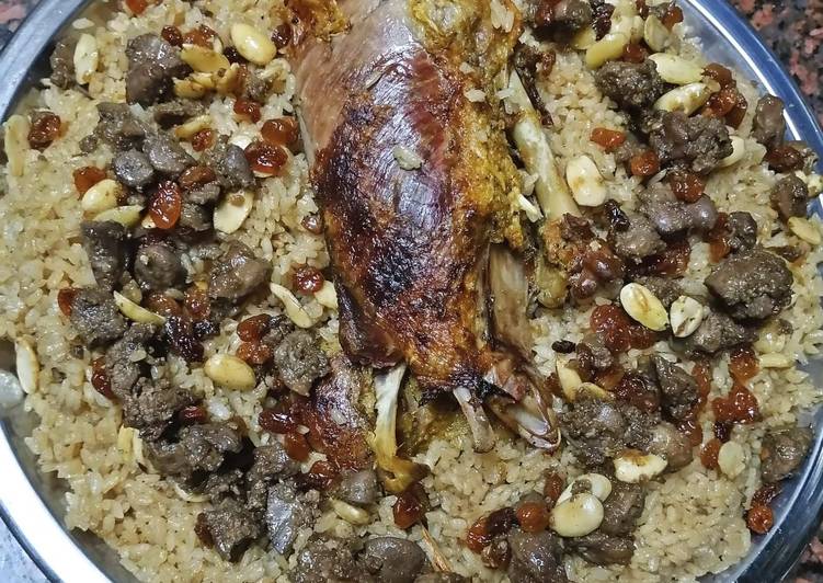 رز بالخلطه مع بط بالبرتقان