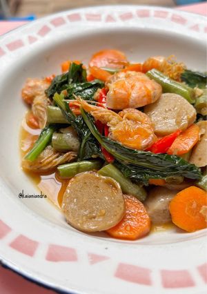 Foto resep Capcay Saos Tiram Pedas