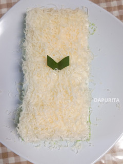 Foto resep Bolu Kukus Pandan Keju Lembut (Hantaran Cantik)
