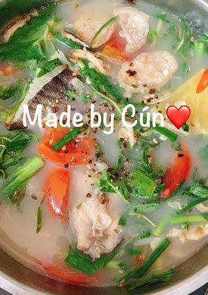 Hình của món Canh chua cá bớp kiểu miền trung.