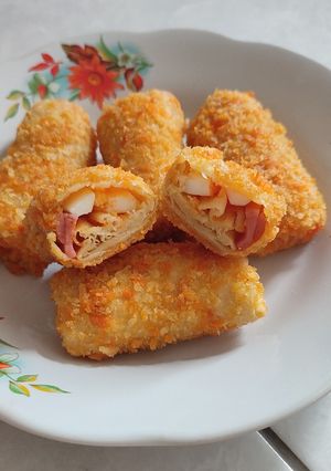 Foto resep Risol Mayo Simpel (isi telur dan sosis)