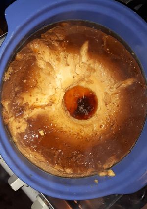 Una foto de Flan casero