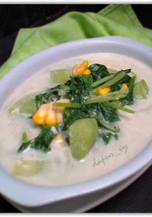 Foto resep Bobor BAYAM Labu Siam (#pr_masakanbersantan)