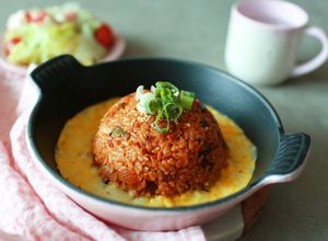 Foto resep Kimchi Bokkeumbab Nasi goreng Korea