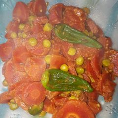 A picture of Carrot and peas.