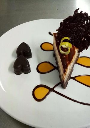 A picture of Choco orange moussecake delight.