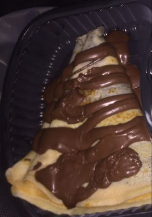 صورة لوصفة الكريب بالنوتيلا😋😍