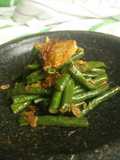 Long Beans Stir Fry with Shrimp Paste