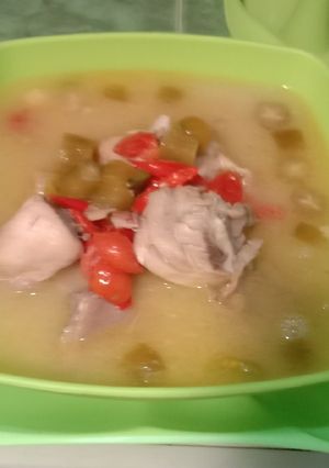 Foto resep Garang asem ayam no santan no daun pisang