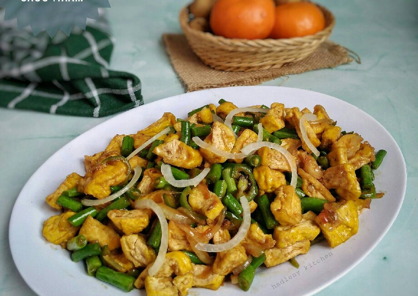 Oseng Tahu Buncis Saus Tiram