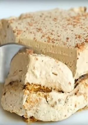 A picture of No-Bake Coffee Refrigerator Cake.