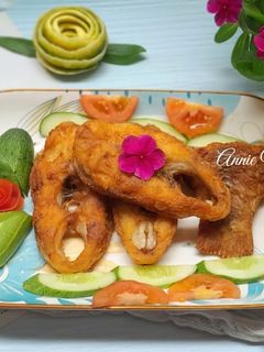 Hình của món Cá diêu hồng tẩm bột chiên giòn.