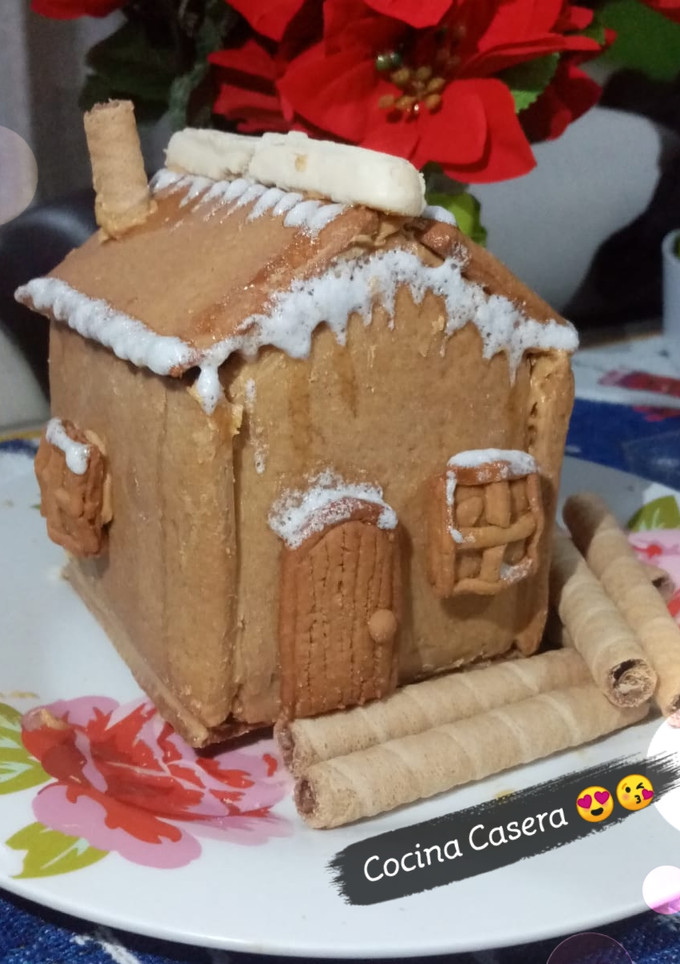 Una foto de Casa de jengibre / Galletas de jengibre navideñas 🎄🎅🏻😍🤤