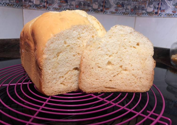 Brioche sin gluten y sin lactosa en panificadora