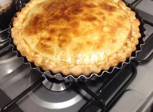 Una foto de Tarta de espinaca con queso crema