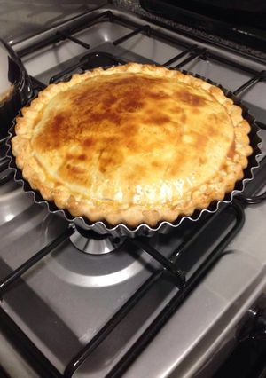 Una foto de Tarta de espinaca con queso crema