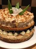 Tort ceresc 😍blat pufos, bezea, semințe de migdale, frișcă cu mascarpone și afine😋👌