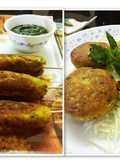 Coconut dry fruits and Paneer stuffed raw Jack fruit kebab