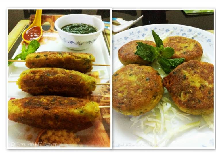 Recipe of Super Quick Homemade Coconut dry fruits and Paneer stuffed raw Jack fruit kebab