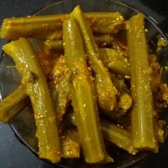 Saag ke Danthal ka Pickle A picture of Saag ke Danthal ka Pickle.
