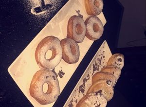 صورة لوصفة دونت عادي ودونت بالنوتيلا