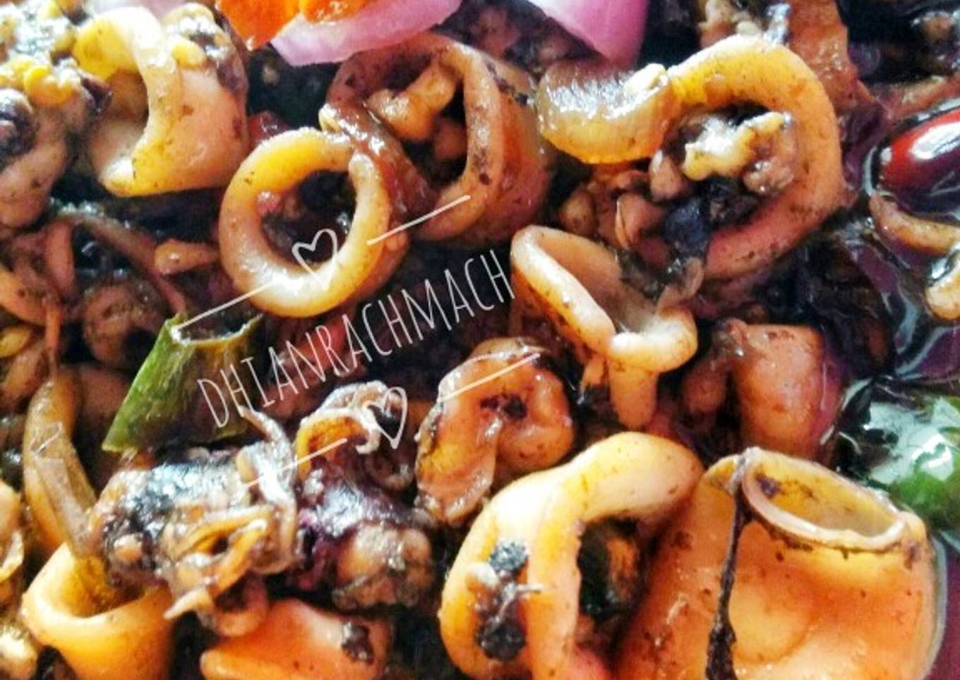 Cumi goreng dengan er