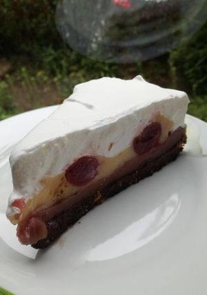 Pudingos keksz alapú torta recept fotója