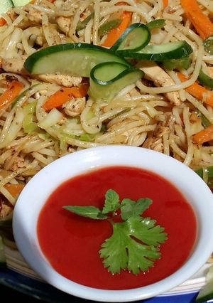 A picture of Chicken chowman.