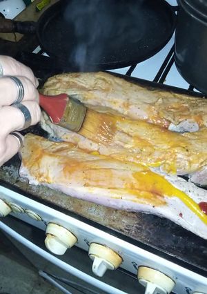 Una foto de Solomillos de cerdo a la planchetta