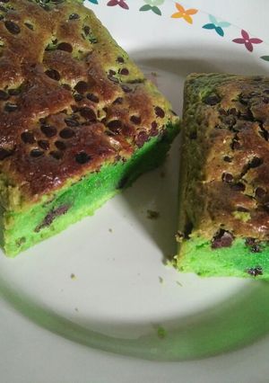 Foto resep Brownies pandan shiny crust
