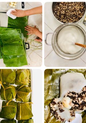 Hình của món Bánh giò nhân thịt.
