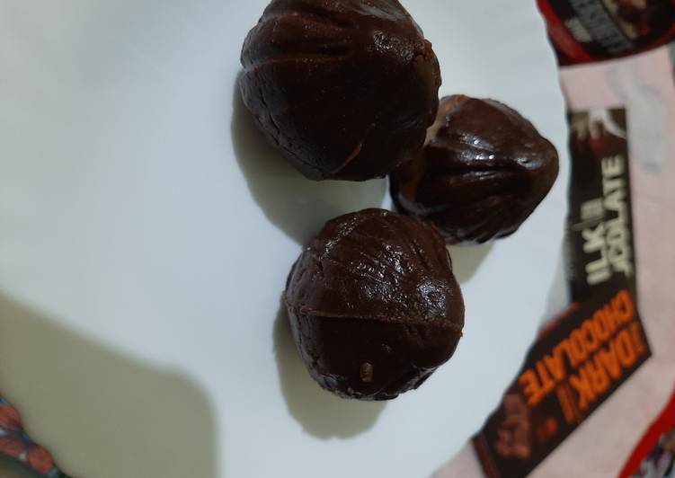Steps to Prepare Super Quick Homemade Dry fruit chocolate modok recipe in Bengali