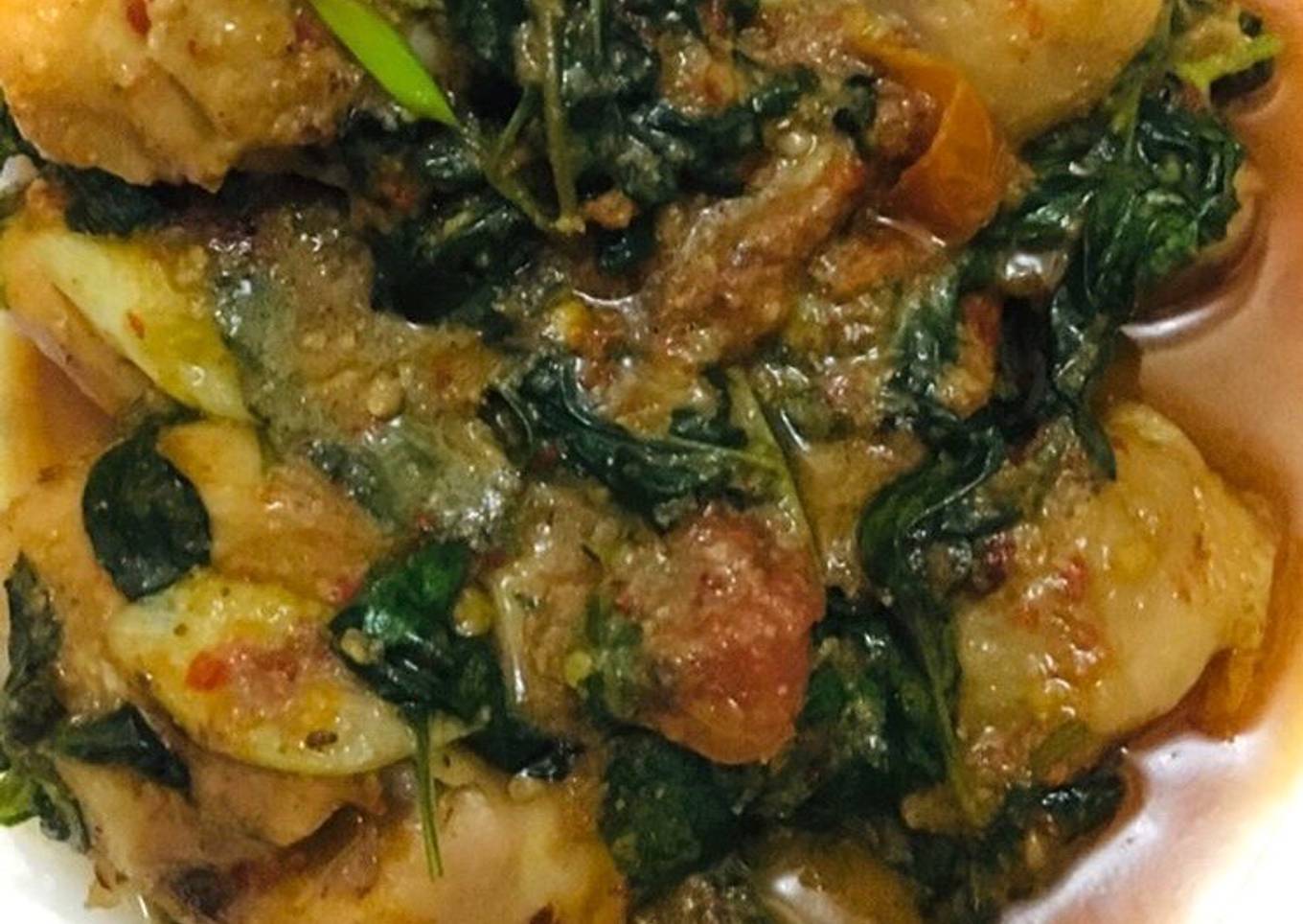 Ayam rica-rica kemangi kuah kuning sederhana